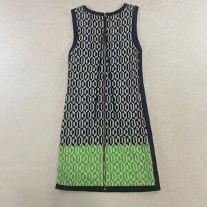 Juicy Couture Aquarius Geometric Full Zip Sweater Dress 100% Wool Sz XS